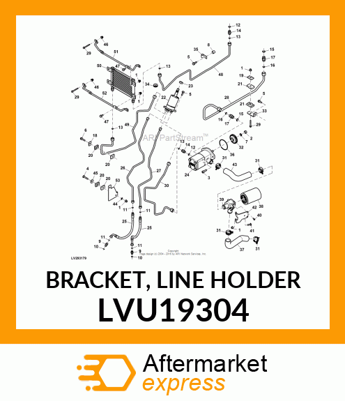 BRACKET, LINE HOLDER LVU19304