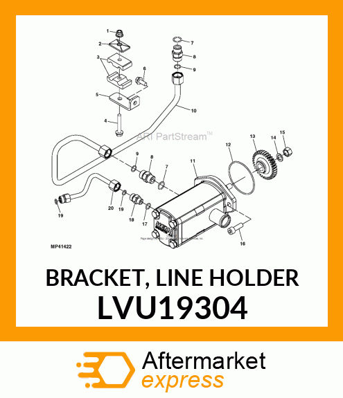 BRACKET, LINE HOLDER LVU19304