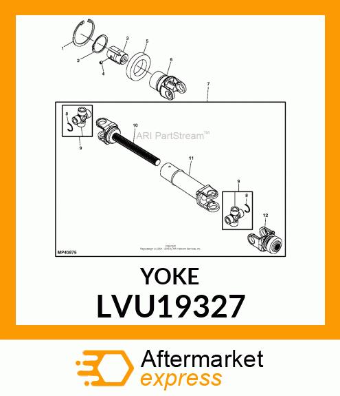 YOKE, COUPLER, AUTODECK LVU19327