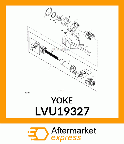 YOKE, COUPLER, AUTODECK LVU19327