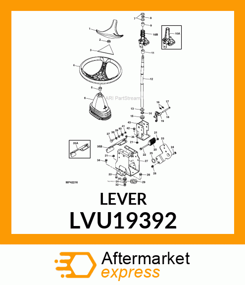 HANDLE, TILT STEERING ASSY LVU19392