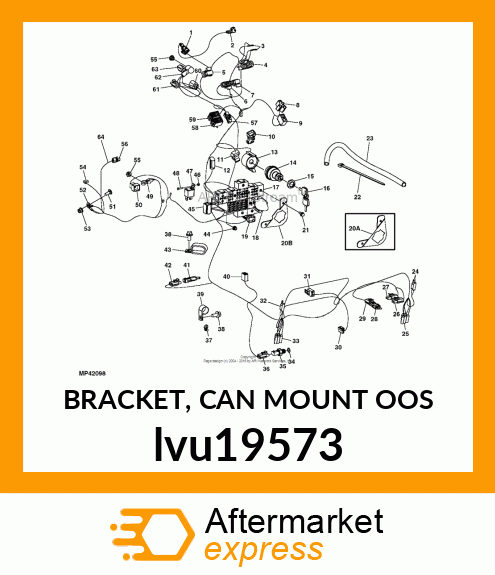 BRACKET, CAN MOUNT OOS lvu19573