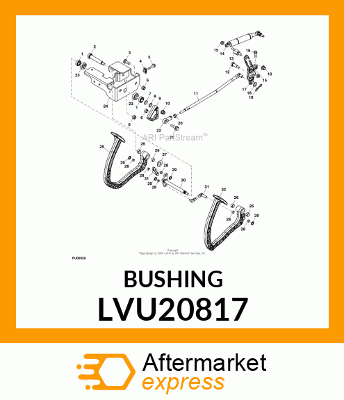 BUSHING, PEDAL PIVOT LVU20817