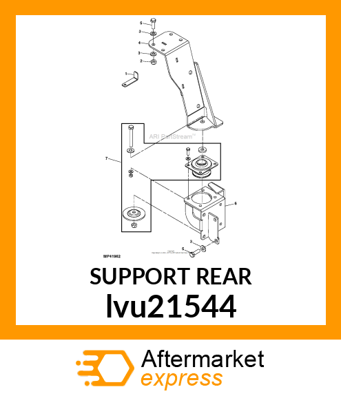 SUPPORT REAR lvu21544