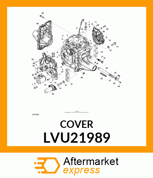COVER, COVER, SHAFT LVU21989