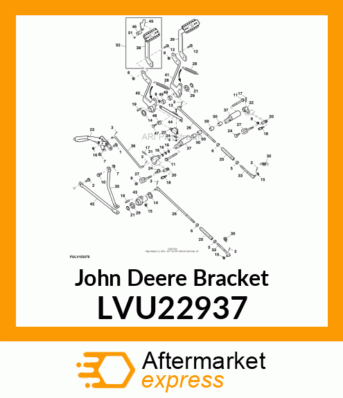 WIREFORM, SEAT BRACKET SUPPORT LVU22937