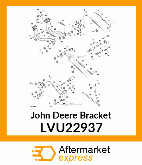 WIREFORM, SEAT BRACKET SUPPORT LVU22937