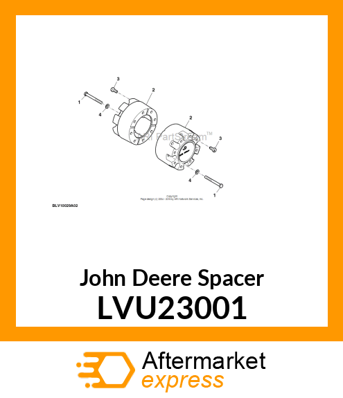 SPACER, WHEEL 140MM LVU23001