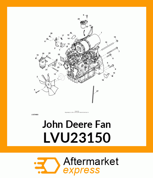 FAN, ENGINE LVU23150