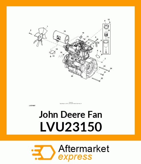 FAN, ENGINE LVU23150