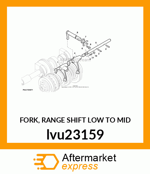 FORK, RANGE SHIFT LOW TO MID lvu23159