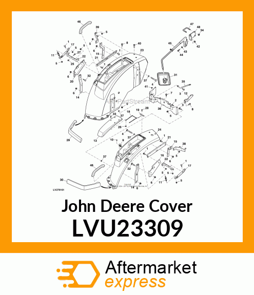 COVER, FOOT DECK R RH LVU23309