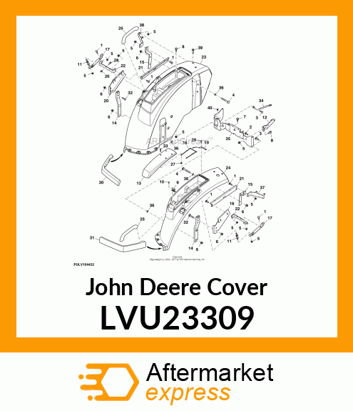 COVER, FOOT DECK R RH LVU23309