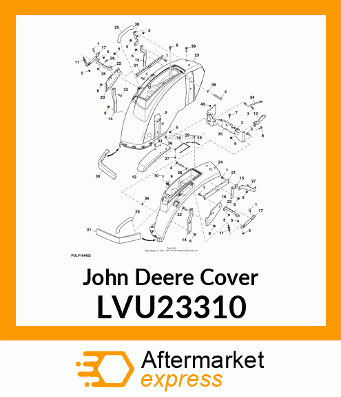 COVER, FOOT DECK R LH LVU23310