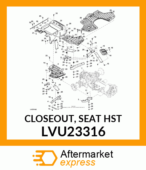 CLOSEOUT, SEAT HST LVU23316