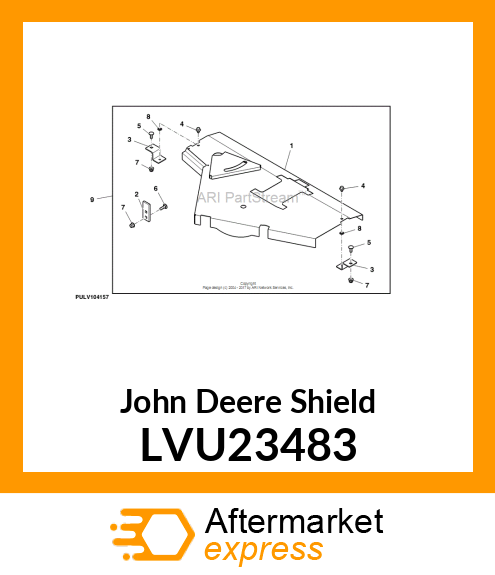 SHIELD, BRACKET, 60D SHIELD MOUNTIN LVU23483