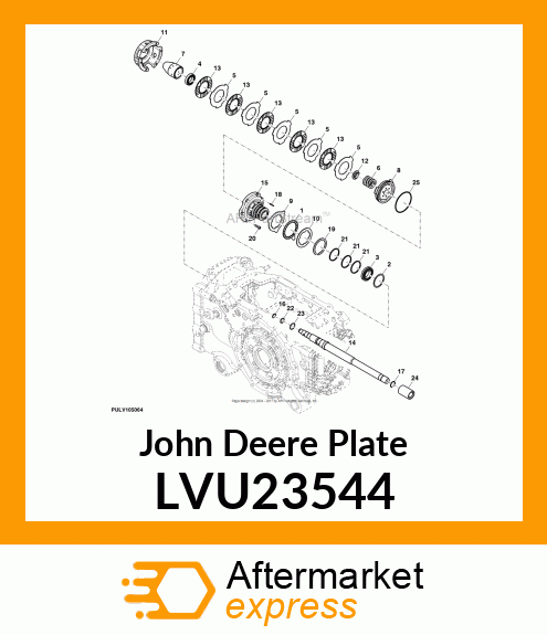 PLATE, PTO BRAKE ACTUATOR LVU23544