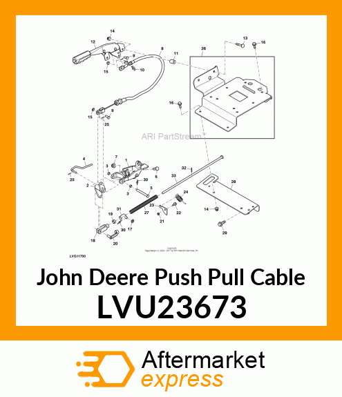 CABLE, EEC BRAKE LVU23673