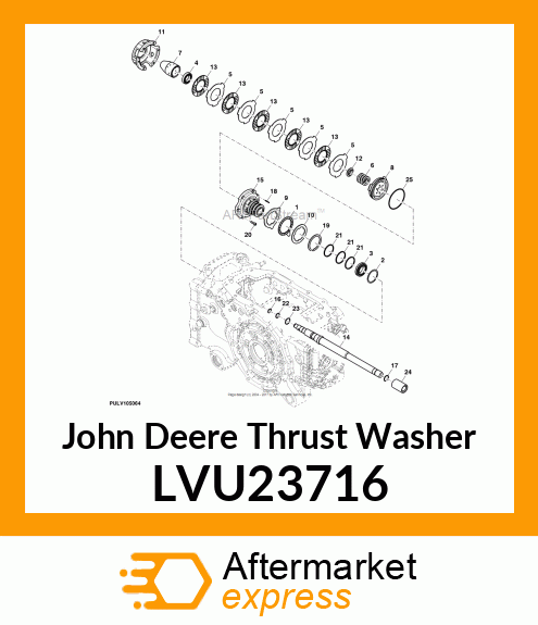 THRUST WASHER, HARDENED LVU23716