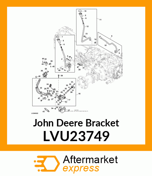 BRACKET, BRACKET, PRT MAINSHIFT LVU23749