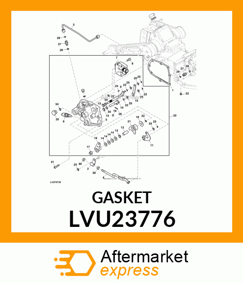 GASKET, MANIFOLD, 4E SERIES LVU23776