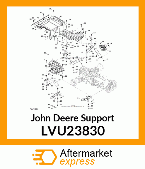 SUPPORT, FOOTDECK FRONT RH LVU23830