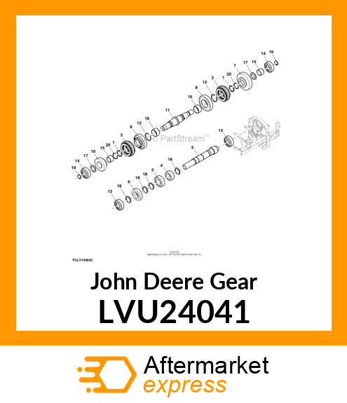 GEAR, GEAR 1ST SPLINED CONE LVU24041