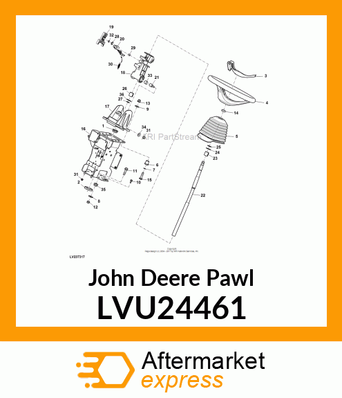 PAWL, TILT STEERING LVU24461