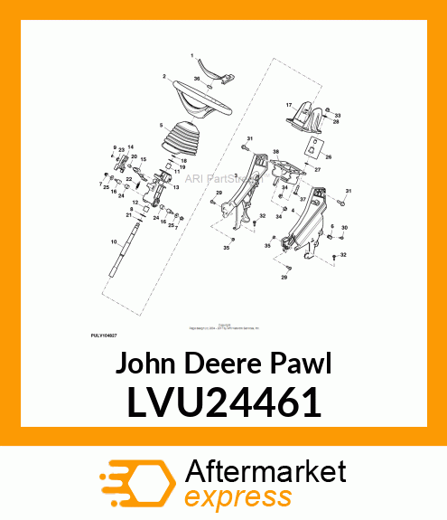 PAWL, TILT STEERING LVU24461