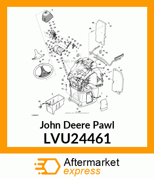 PAWL, TILT STEERING LVU24461