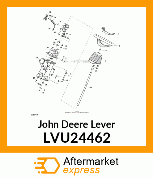 LEVER, TILT STEERING LVU24462