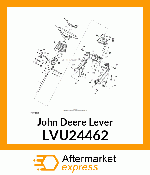 LEVER, TILT STEERING LVU24462