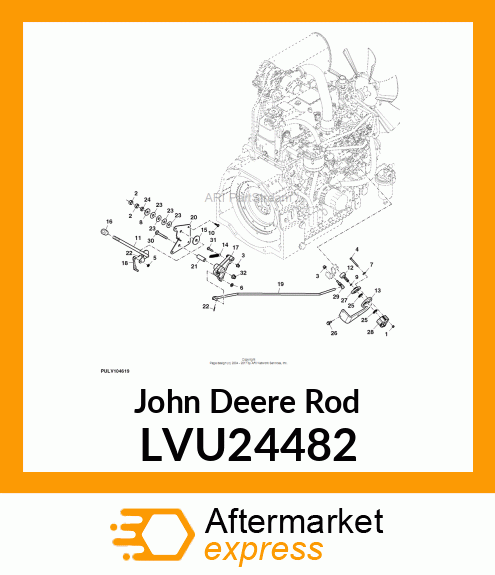 ROD, LINK ENGINE RELAY LVU24482