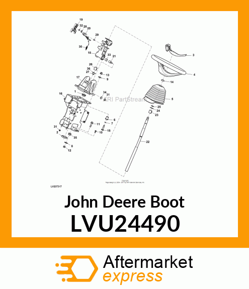 BOOT, STEERING LVU24490