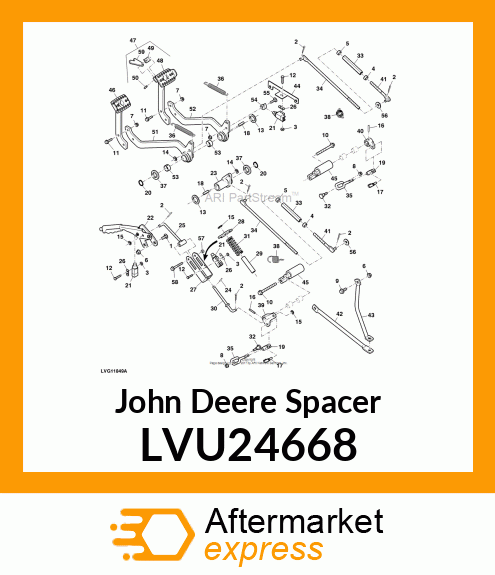 BUSHING, TRAVEL LIMITING LVU24668