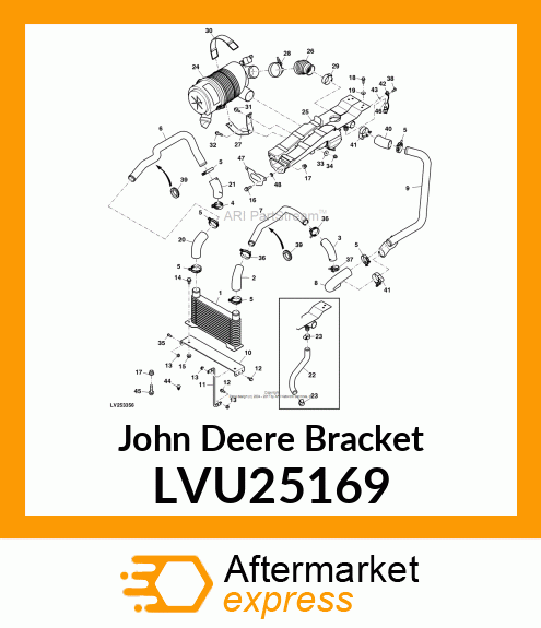 BRACKET, CAC MOUNT CROSSBAR LVU25169