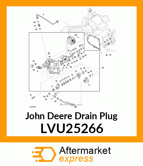 DRAIN PLUG, PLUG, M8 WITH INTERNAL LVU25266