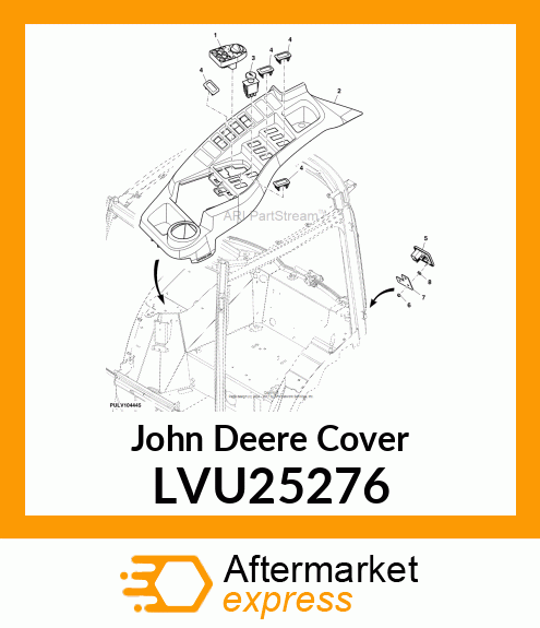COVER, RH UPPER UPHOLSTERY LVU25276