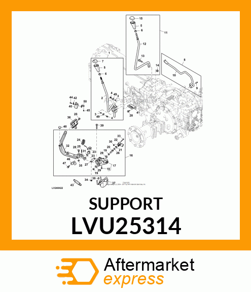 SUPPORT, SUPPORT, CLUTCH SWITCH LVU25314