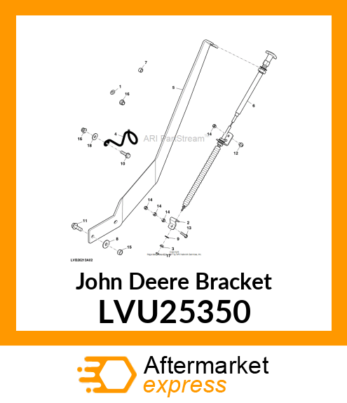 BRACKET, SPOUT CONTROL LVU25350