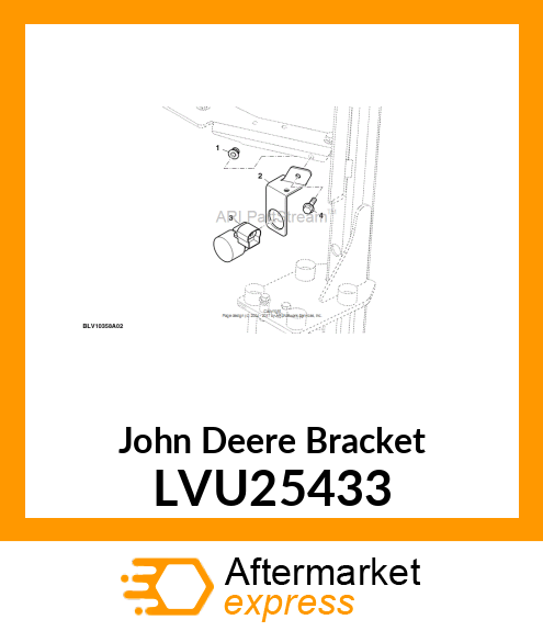 BRACKET, BACKUP ALARM LVU25433