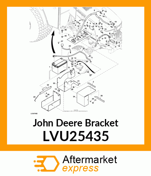 BRACKET, CABLE SUPPORT LVU25435