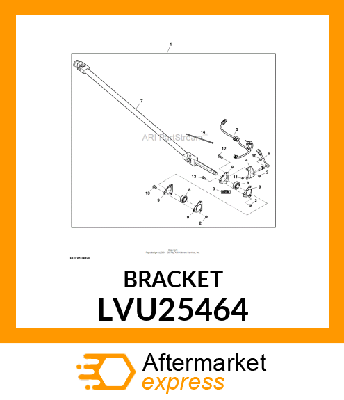 BRACKET, BRACKET, HALL EFFECT SENSO LVU25464