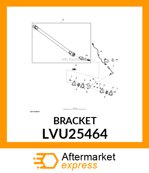 BRACKET, BRACKET, HALL EFFECT SENSO LVU25464