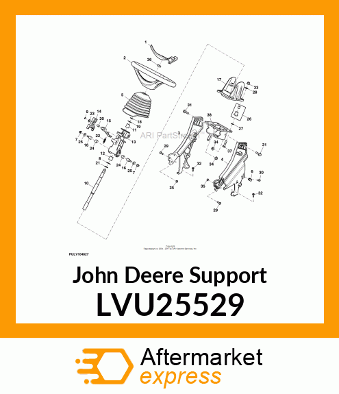 SUPPORT, STEERING COLUMN, RH LVU25529