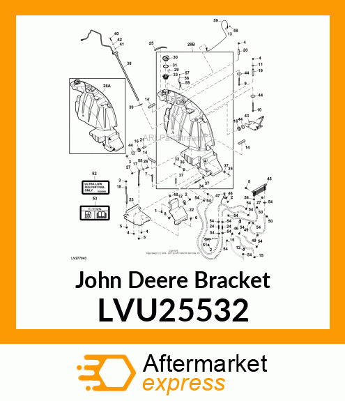 WIREFORM, FUEL TANK SUPPORT LVU25532