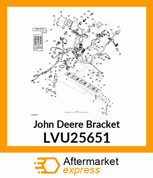 BRACKET, RELAY MOUNTING LVU25651