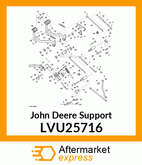 SUPPORT, PARK BRAKE SHAFT LVU25716