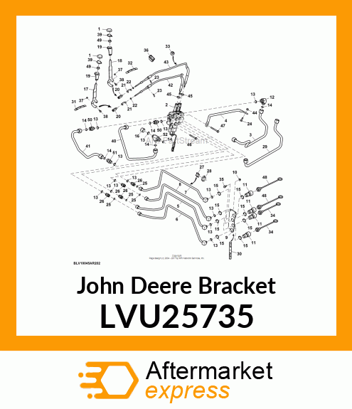 BRACKET, DUAL REAR SCV COUPLERS,CAB LVU25735