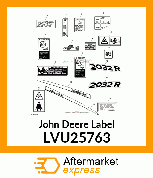 LABEL, MODEL ON HOOD LH (2032) LVU25763